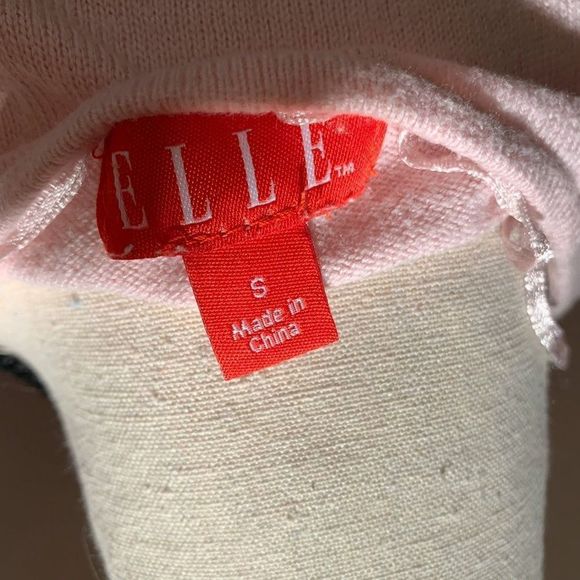 Elle Pink Floral Embroidered Sweater Sma - Picture 4 of 4